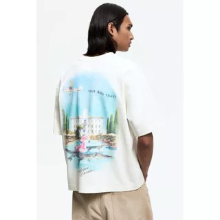 H&M(เอชแอนด์เอ็ม) เสื้อยืดพิมพ์ลายแบบหลวม ผู้ชาย 1262292_5