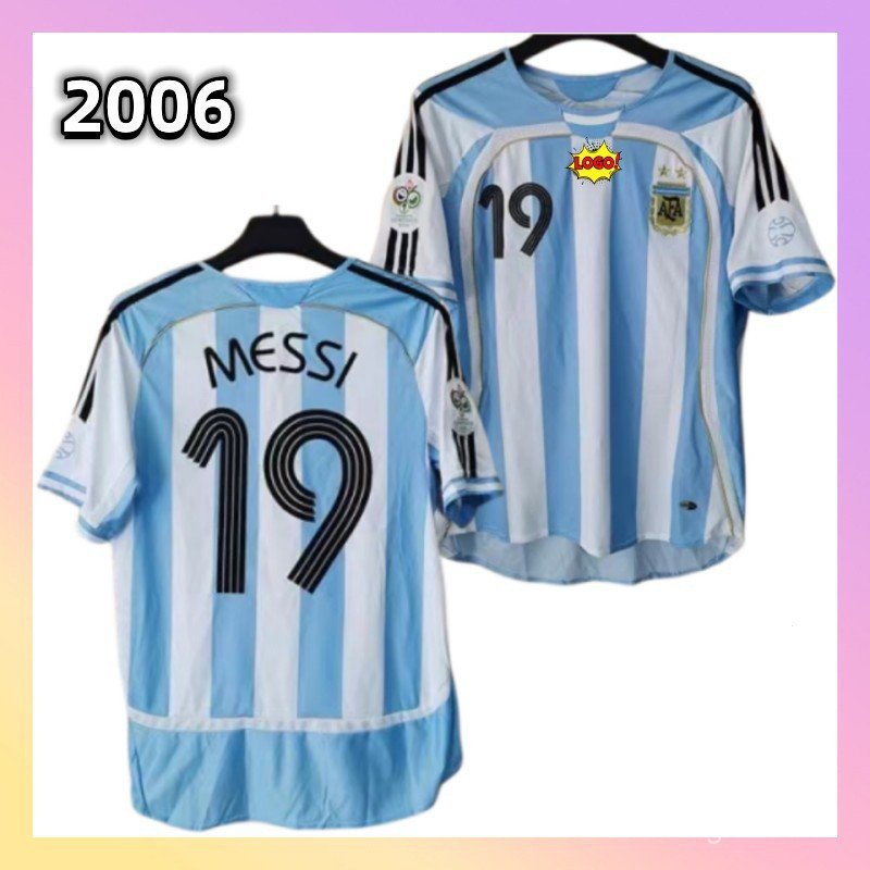 2006 Argentina reform World Cup home 19 # mesmanang เปิดตัด jersey เสื้อยืด upvi EX2O