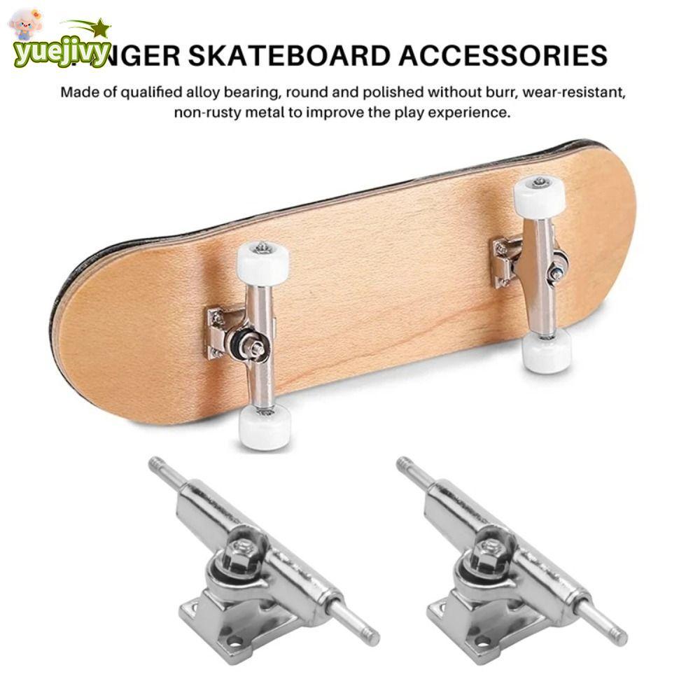 YUEJIPH 2 ชิ้น Fingerboard รถบรรทุก, ของเล่นงานอดิเรกสะสมกับถั่วแบริ่ง Deck Brackets, ทนทานรุ่น Mini