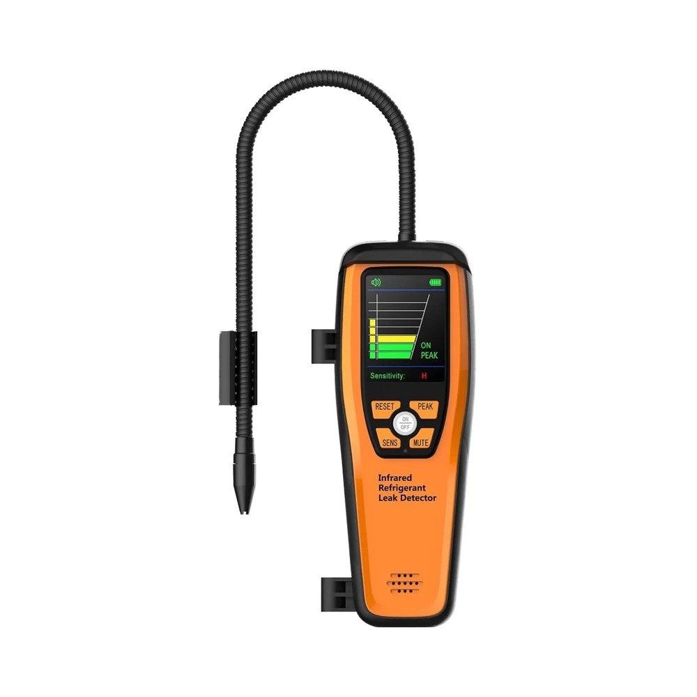 NewElitech ILD-200 HVAC เครื่องมือสารทําความเย็นเครื่องตรวจจับการรั่วไหล 10 ปีเซ็นเซอร์อินฟราเรด Lif
