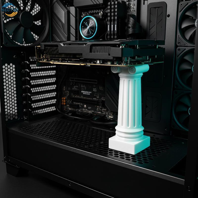 TAR 3D พิมพ์คอลัมน์โรมัน GPU รองรับขาตั้งปรับความสูง Anti-Drop Heavy Duty สําหรับ High End Gaming GP
