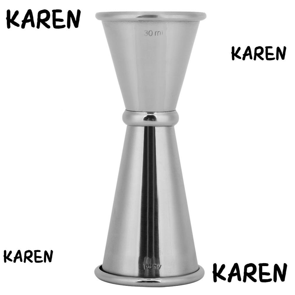 KARENGOODS Didi Jigger การวัดภายในการออกแบบหัวคู่ Bartending Jigger สไตล์ญี่ปุ่น 304 เครื่องดื่มสแตน