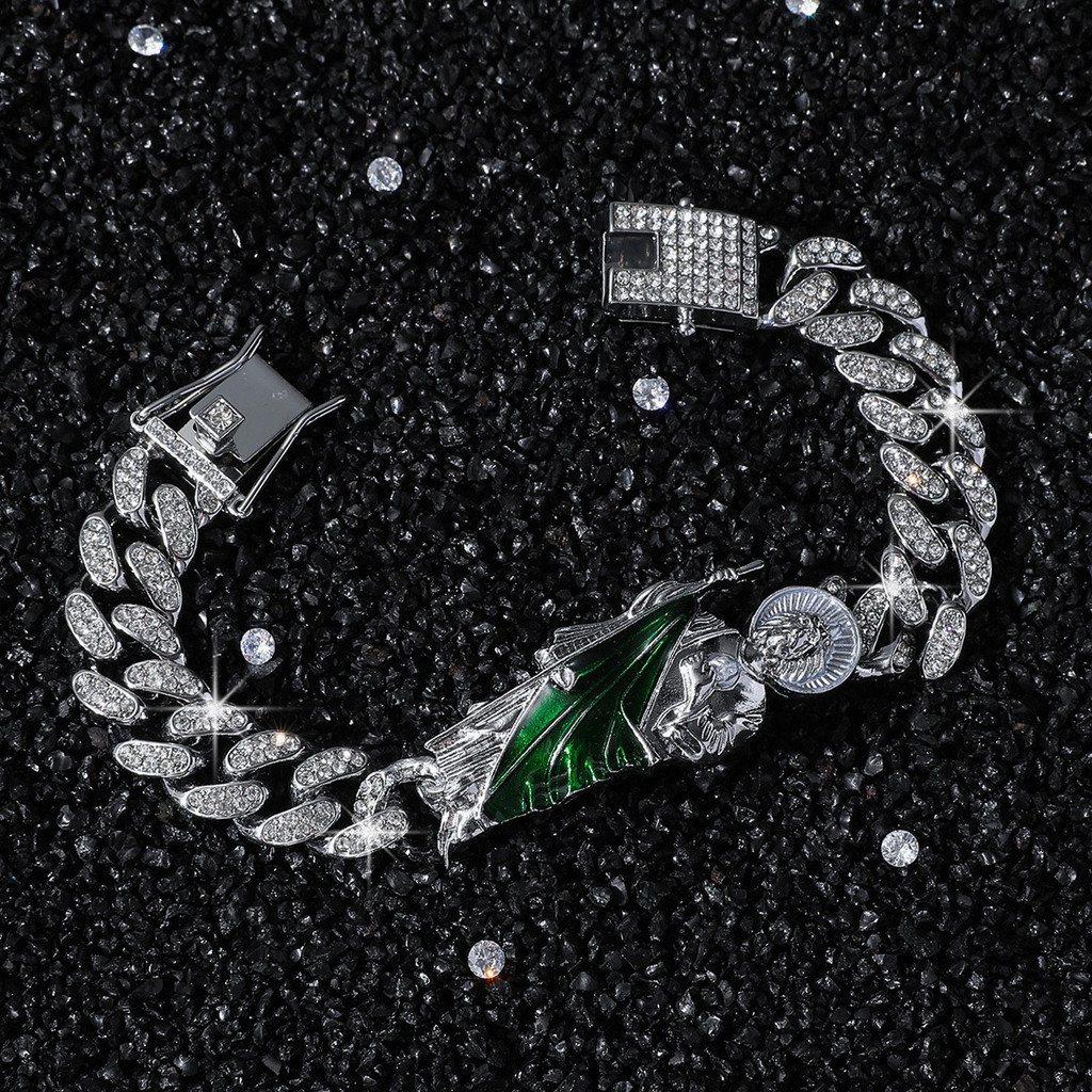 MS San Judas San Judas San Judas American Hip Hop Full Diamond hiphop Men Bracelet