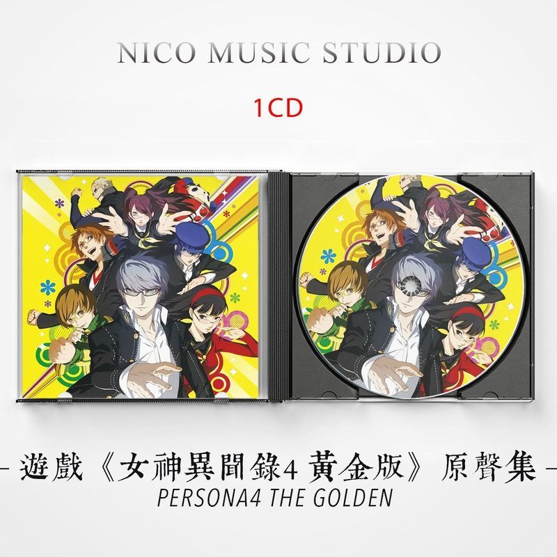 เกม < Persona 4 Gold Edition > เพลงประกอบต้นฉบับ PERSONA4 Music Collection BGM Full Version CD Disc 