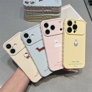 เคสสำหรับ iPhone 17 16 15 14 13 12 11 Pro Max XR XS หัวใจ 3D กันรอย กันกระแทก สีหวาน น่ารัก ถุง