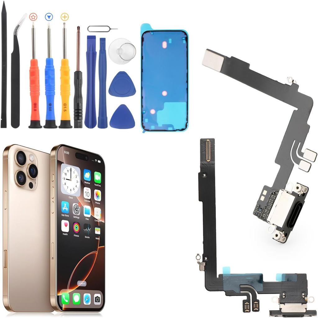Dock Connector สําหรับ iPhone 16 Pro Max พอร์ตชาร์จ Flex Cable สําหรับ iPhone 16 Pro Max A3296 A3084