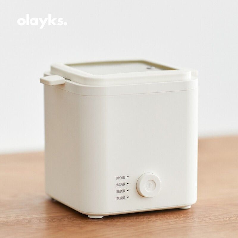 Olayks Instant olayks หม้อหุงไข่นึ่งไข่อัจฉริยะปิดอัตโนมัติในครัวเรือนเครื่องอาหารเช้าขนาดเล็ก