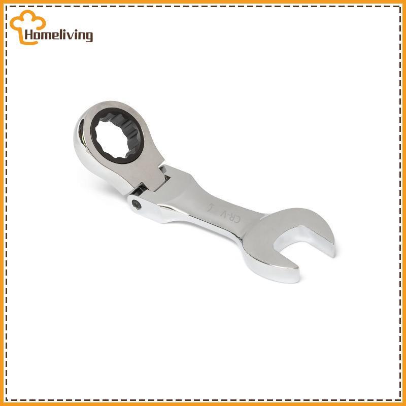 HOME Dual ใช้เปิด End Mini Ratchet ประแจสั้น Handle Movable Head Spanner สําหรับ Professional Mechanic Repair ทํางาน TH