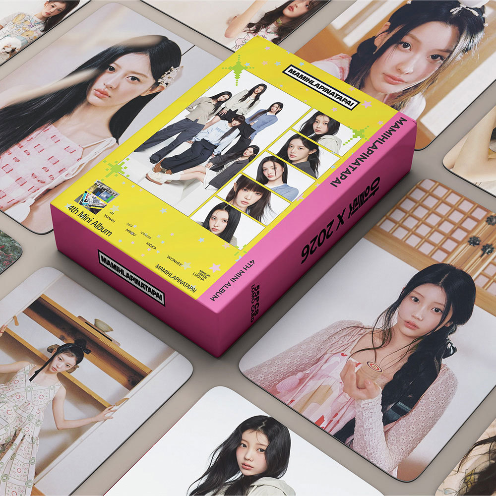 55 ILLIT ILLIT สาวกลุ่ม 4TH MINI อัลบั้มสนับสนุนการ์ด LOMO MAMIHLAPINATAPAI Photo Card