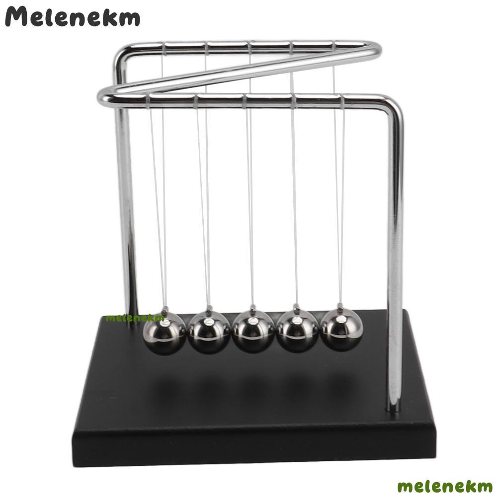 MELEN Balance Pendulum Ball, 5.51x4.65x5.91in ฐานไม้ Desktop Balancing Balls, Energy Conservation สแ