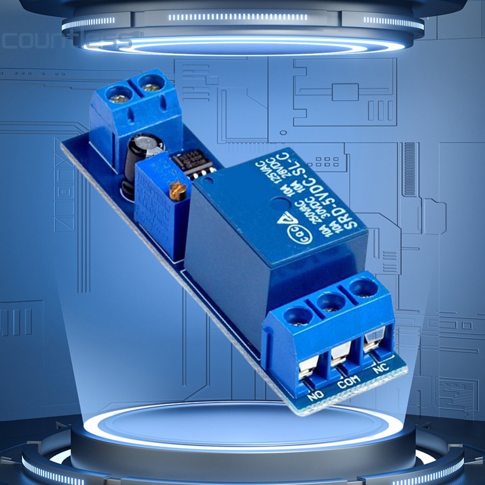 NE555 Timed Delay รีเลย์โมดูล 5V 12V 0-10s IC Core Delay
