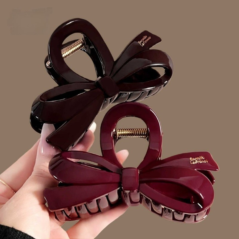 3 สีผู้หญิงขนาดใหญ่ Bowknot Grips Hairpin Headwear อุปกรณ์เสริม