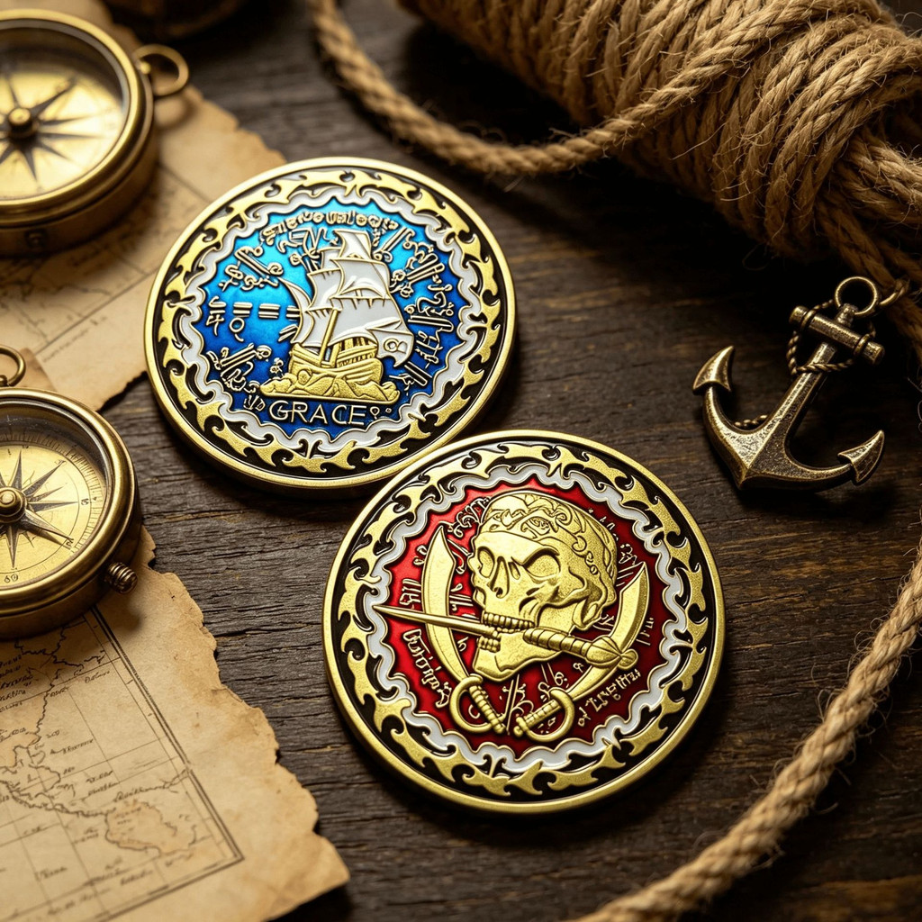 เหรียญที่ระลึกนําโชครุ่นลิมิเต็ด Themed Around Pirates of the Caribbean - ของสะสมเกมกระดาน (Ultra HD