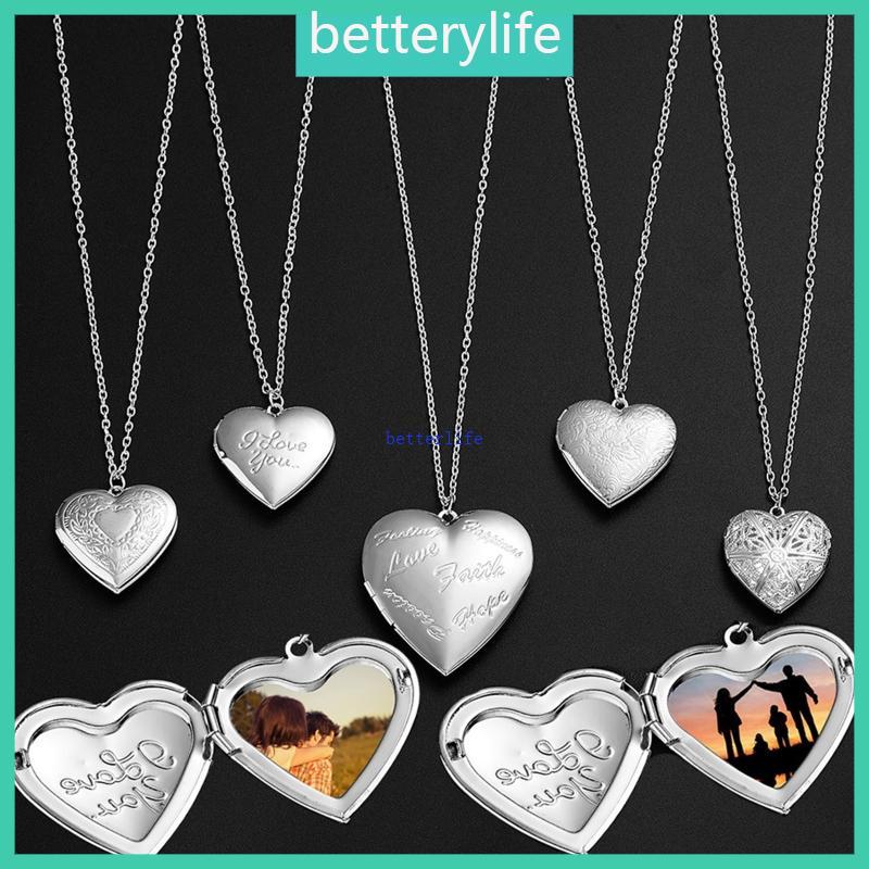 BTF สร้อยคอล็อกเก็ตหัวใจสําหรับผู้หญิงสาวสําหรับแม่และลูกสาวแฟนผู้หญิงสาวสร้อยคอล็อกเกต