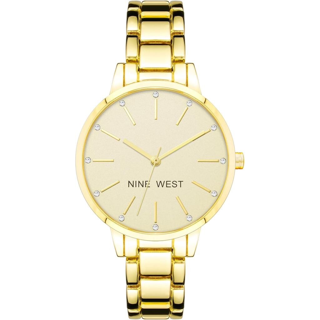 นาฬิกาสร้อยข้อมือคริสตัลสําเนียง Nine West 8ZOQ