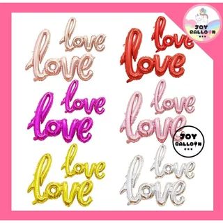 ลูกโป่งบอกรัก Love ฟอยล์บอกรัก เลิฟ มี 2 ขนาด (ส่งเร็วจากกรุงเทพ) สินค้าไม่รวมที่สูบ ตกแต่งงานครบรอบ บอกรัก วาเลนไทน์...