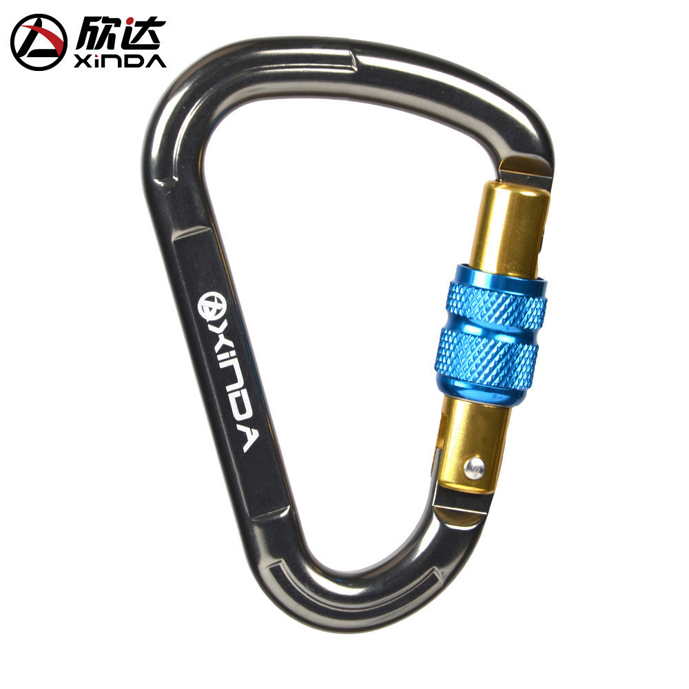 Xinda/xinda ความปลอดภัยกลางแจ้งล็อคหลัก Mountaineering Rock Climbing ล็อคหลัก Quick-Hanging Carabine