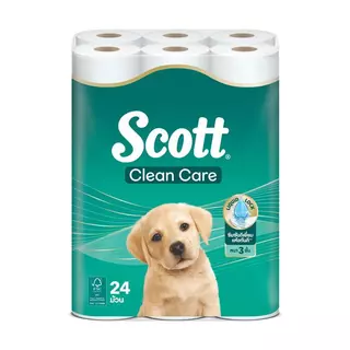 SCOTT กระดาษชำระ ขนาดจัมโบ้ รุ่น Clean Care (แพ็ค 24 ม้วน)