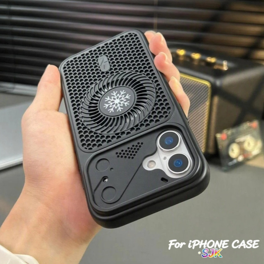 หรูหราเมชาสไตล์พายุไซโคลนระบายความร้อนกระจายความร้อนเคสแม่เหล็กสําหรับ ไอโฟน 18 โปรแม็กซ์ 17 16 15 14 13 12 มือโปร สูงสุด ฝาครอบกันกระแท