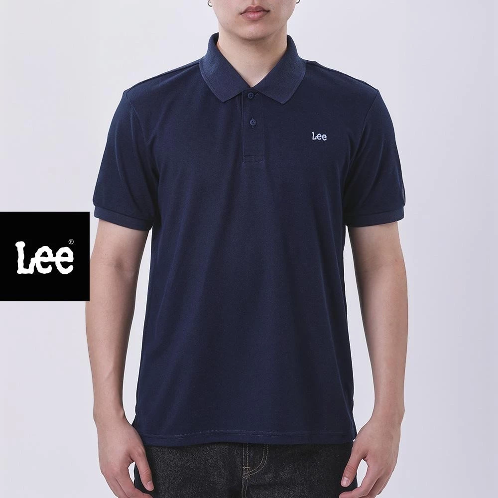 LEE เสื้อยืดโปโลผู้ชาย ทรง Regular รุ่น LE F125MPOLF03 สีกรมท่า
