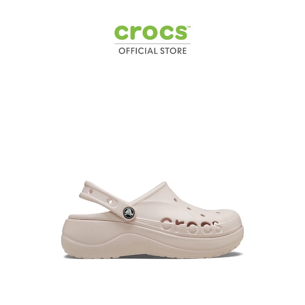 CROCS รองเท้าลำลองผู้หญิง BAYA PLATFORM CLOG รุ่น 208186-6PI - BARELY PINK