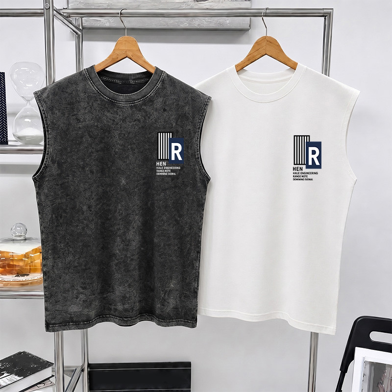 Sea.Tee แขนกุด Oversize ผ้าคอตตอน 100%  "HEV" เสื้อกีฬา แฟชั่น สบายนุ่ม ไซส์ S-3XL