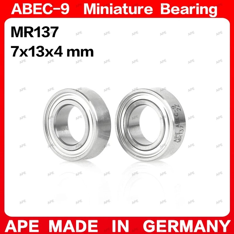 10-50pcs APE ABEC-9 แบริ่ง MR137 MR137ZZ 7x13x4 มม. L-1370 MR137-2RS L-1370ZZ Z -2Z 2RS Miniature Pr