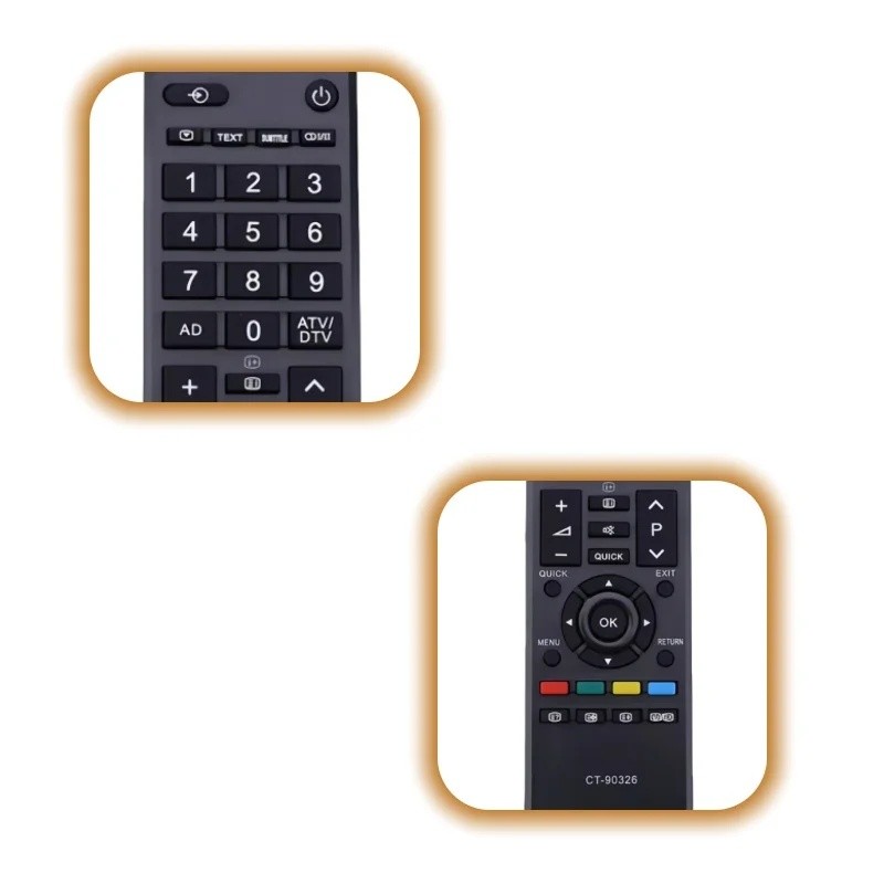 CT-90326 รีโมทคอนโทรลทีวีเดิมสําหรับโตชิบารุ่น 32SL738 32AV733 40LV685 26L933G - รีโมทเปลี่ยนใหม่