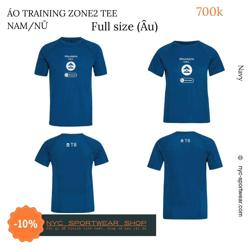 เสื้อยืด T8 Zone2 (ผู้ชาย)