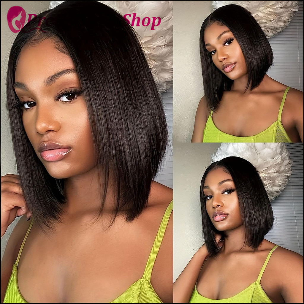 Pre Cut Wear Go 44 Bob Lace Wig สําหรับผู้หญิงวิกผมมนุษย์