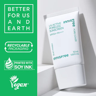 [กันแดดเบลอรูขุมขน] innisfree UV active poreless sunscreen 50ml อินนิสฟรี ยูวี แอคทีฟ กันแดด