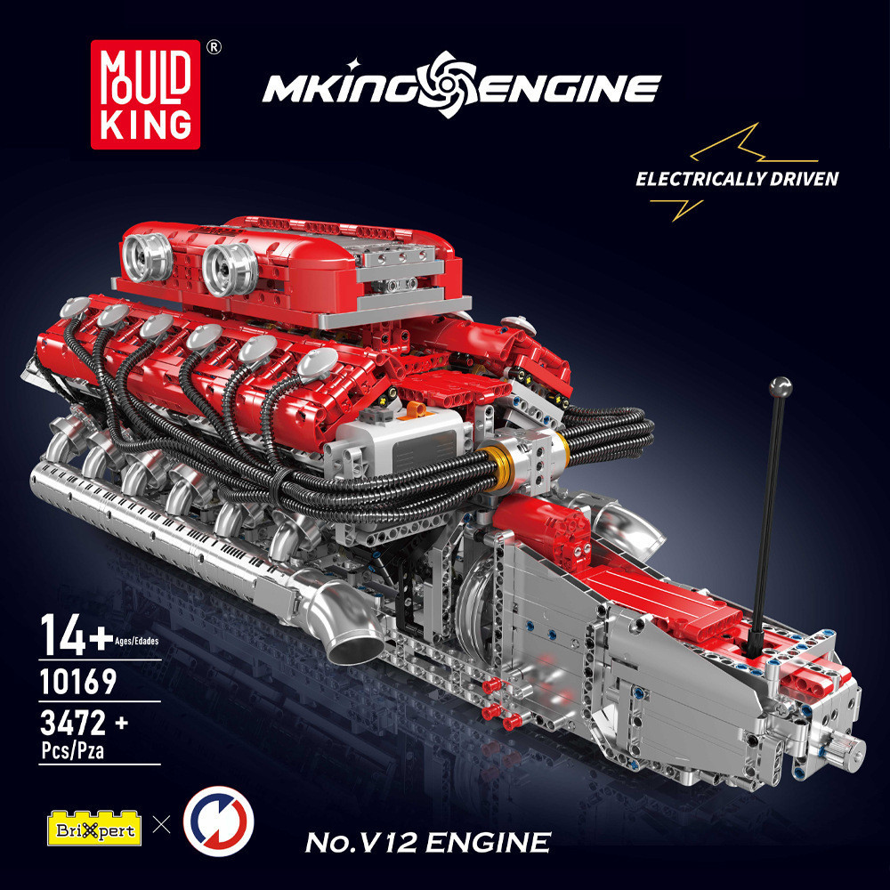 Best seller10087-10207 รถ V8 เครื่องยนต์รุ่น Mechanical Assembly Building Blocks ของเล่นเด็ก Cross-B