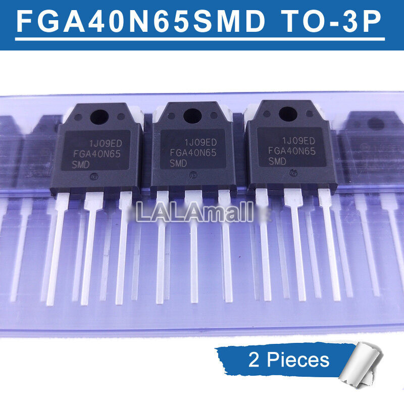 2 ชิ้น FGA40N65 FGA 40N65 SMD TO-3P FGA40N65SMD TO3P 40A/650V IGBT ทรานซิสเตอร์ใหม่