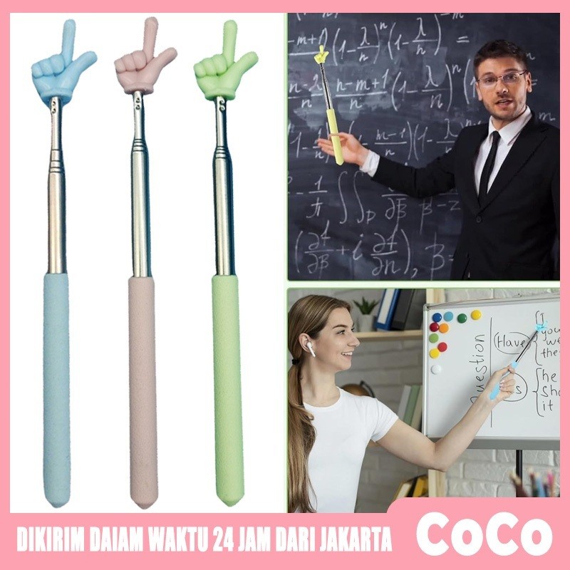 55 ซม.ไวท์บอร์ด Pointer Stick สําหรับครูสอนปฏิบัติไวท์บอร์ด Pointer Stick ATK ขยาย Telescopic Pointe