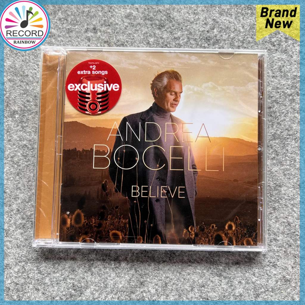 ANDREA BOCELLI BELIEVE +2 BON TRACKS Original CD Album Sealed Brand New IP0497 ARMC