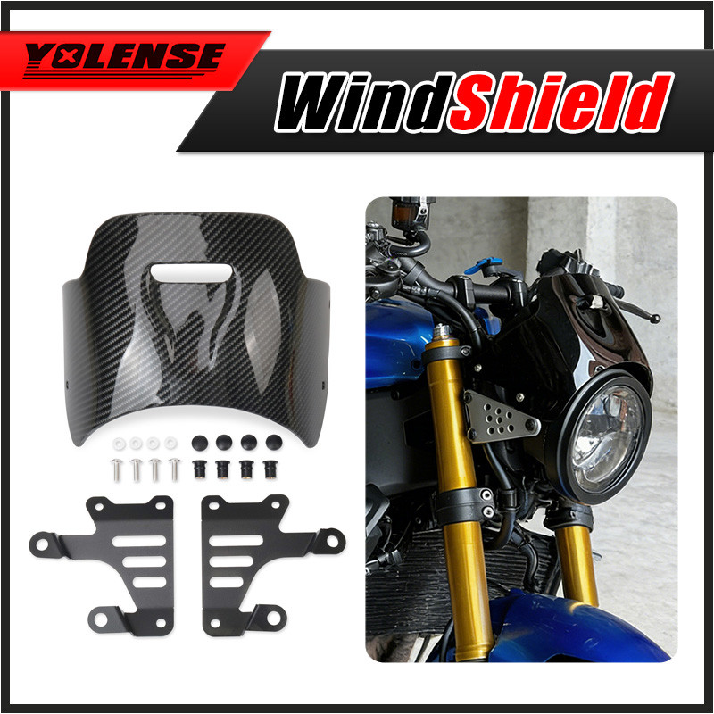 Fit สําหรับ XSR900 XSR 900 2022-2026 รถจักรยานยนต์ Visor ไฟหน้ากระจกกระจก Wind Deflectors Shield Pro