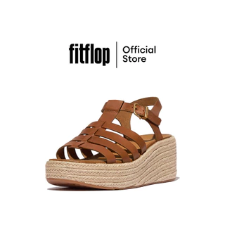 FITFLOP PLATFFORMS ESP.FISHERMAN WEDGE รองเท้าแตะแบบรัดส้นผู้หญิง รุ่น JF5-C15 สี BROWN