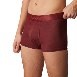 CALVIN KLEIN กางเกงในผู้ชาย Microfiber Stretch Emblem Limited Edition ทรง Low Rise Trunk รุ่น NB4424 2RD-สีแดง