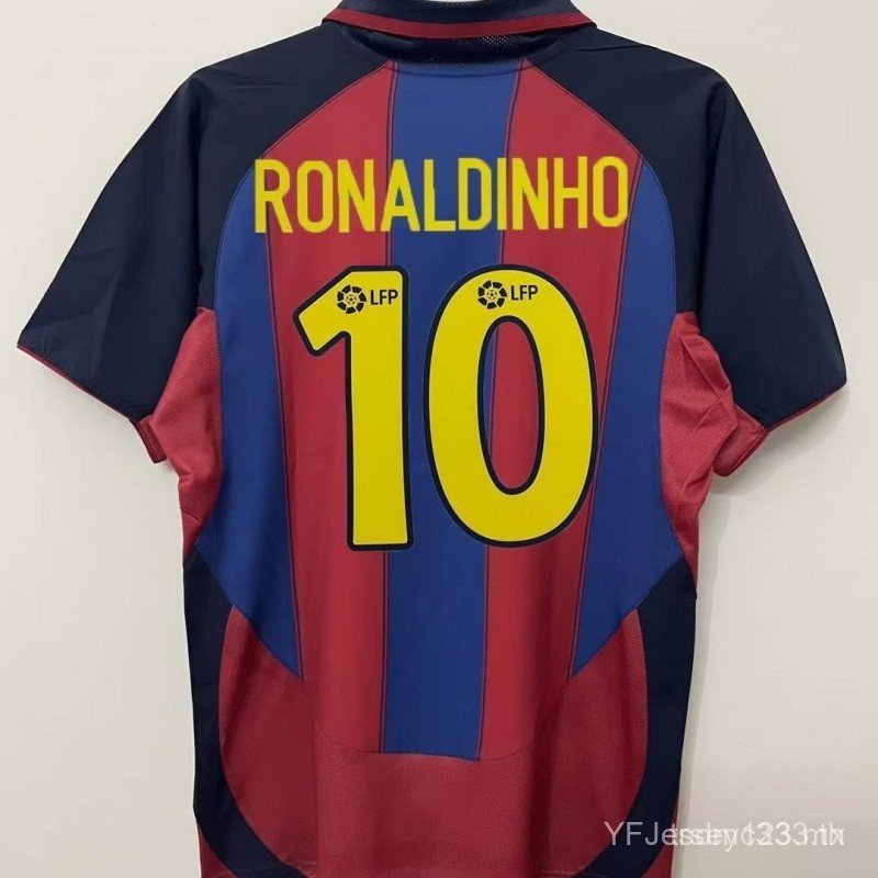 Basa Home Football T-Shirt Retro Version 2003/04 Short-Sleeved ส่วนบุคคลชื่อเสื้อยืด Y * - & I8KO