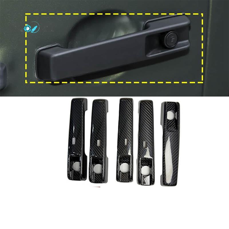 Gzhxdiizi5pcs คาร์บอนจริงด้านนอกมือจับประตูสําหรับ G-Class W465 G63 G55 G500 25-26 พร้อม Induction H
