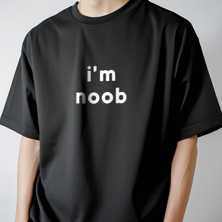 เสื้อยืด I'm noobใส่แล้วไม่มี noob S-5XL
