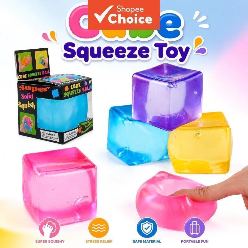 ของเล่น Cube Gumdrop Fidget แบบนุ่มแน่นพิเศษ Fidget Cube Gumdrop Super Solid Squishy Toy Fidget Cube