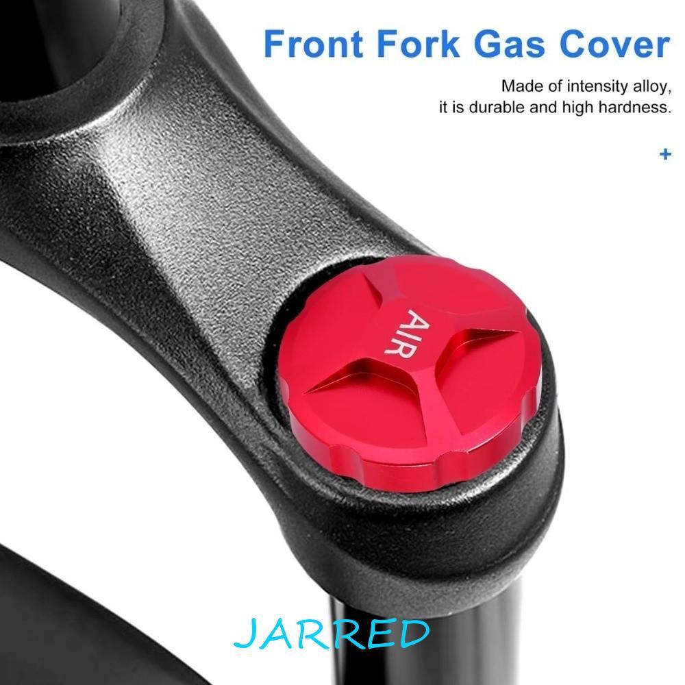 JARRED ฝาครอบส้อมจักรยาน, Shock Absorption Manual Locking Bike Air Fork หัวฉีดฝาครอบ, Anti Power Loss อลูมิเนียมอัลลอยด์ Manual Lockout Bike Shock Absorption ด้านหน้าส้อม