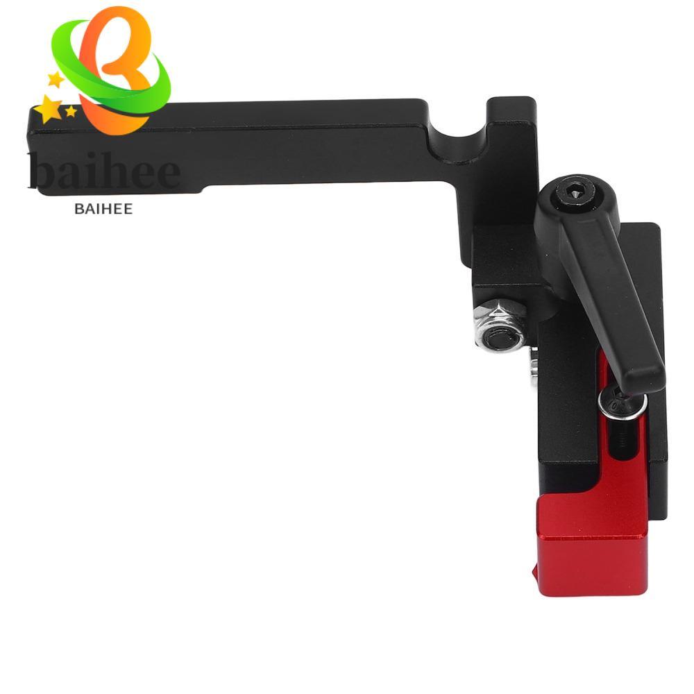 BAIHEE Miter Track Stop, อลูมิเนียมอัลลอยด์ขั้วต่อเลื่อน T Track Flip Stop, Precision 75 ประเภท Prec