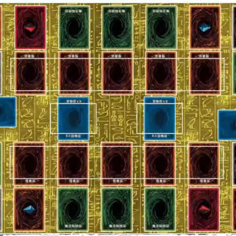 Yu-Gi-Oh Card Paper Battle Map Single Double Battle Disk Duel Disk ผ้าปูโต๊ะการ์ด Mat Venue Map