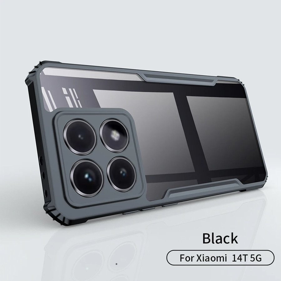 CASE XIAOMI MI 14T / MI 14T PRO CASE TRANSPARENT CLEAR FUSION ANTI SHOCKPROOF สีดํา
