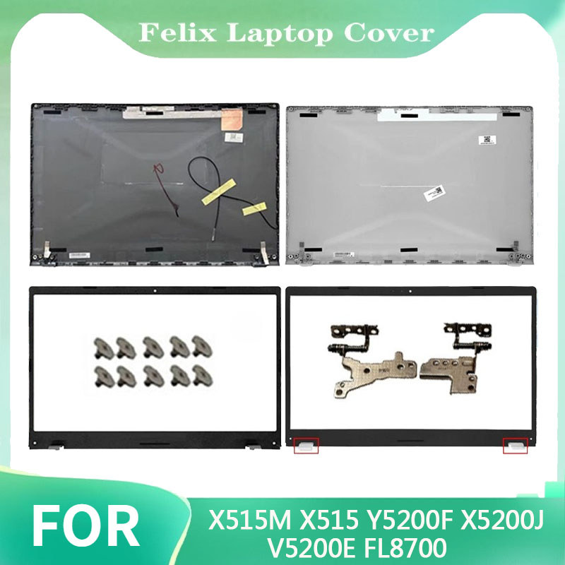 ใหม่สําหรับ ASUS X515M Y5200F V5200J V5200E FL8700 แล็ปท็อปปกหลัง LCD กรอบด้านหน้าบานพับ