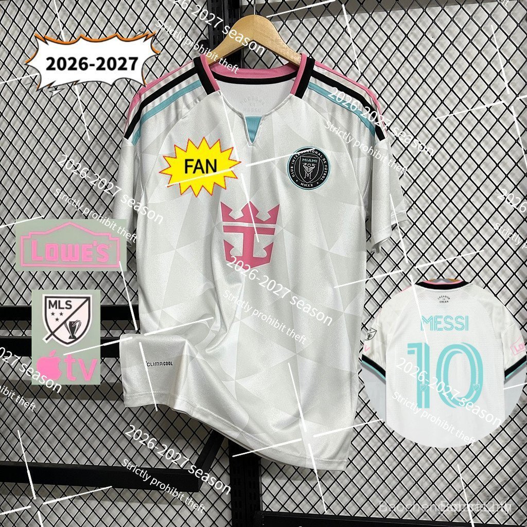 2026-2027 ซีซั่น [Inter Miami ] Second Away เสื้อเจอร์ซีย์แขนสั้น  - Fan Edition S-4XL