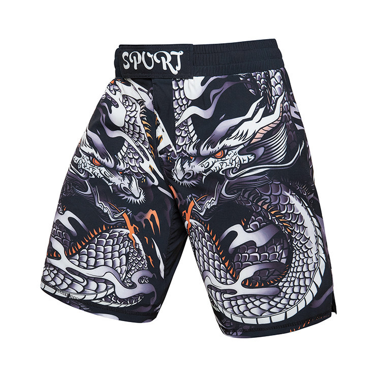 DRAGON Venom DRAGON จีน DRAGON มวยไทยต่อสู้ Sanda ฟิตเนสต่อสู้มวย MMA Jiu-Jitsu การฝึกอบรมกางเกงขาสั