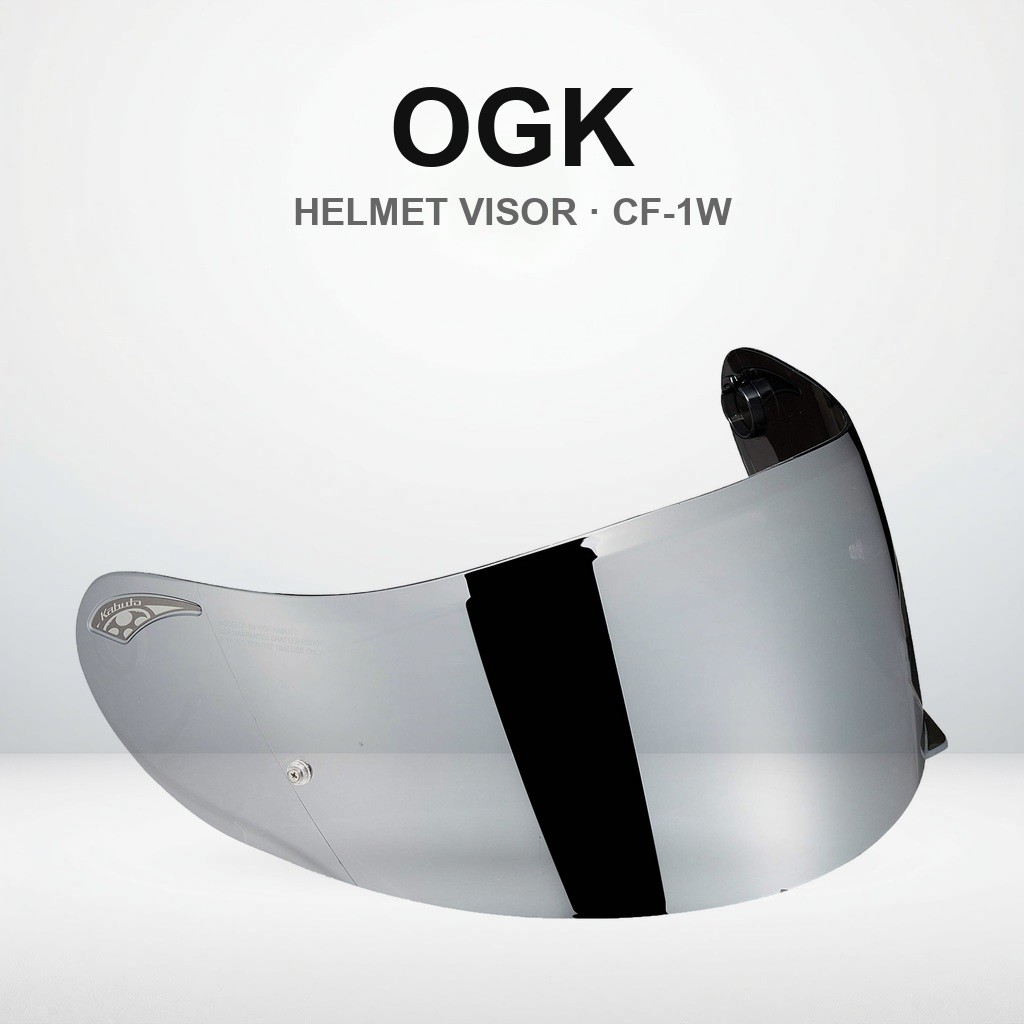 OGK KABUTO CF-1W Dark Silver Mirror Shield 575144